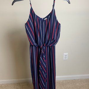 spaghetti strap,stripped dress